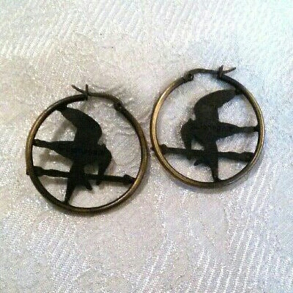 Hunger Games Catching Fire Mockingjay Earrings - Picture 2 of 4